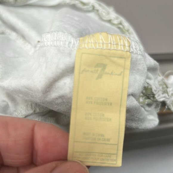 7 For all Mankind sage green floral sleep and play EUC 0-3 months - Picture 13 of 13